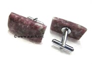 Picture of Lepidolite Rectangle Cufflinks