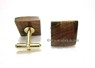 Picture of Yellow Tiger Eye Square Shape Cufflinks, Picture 1