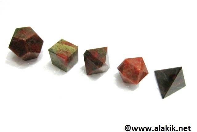 Picture of Unakite 5pcs Geometry Set