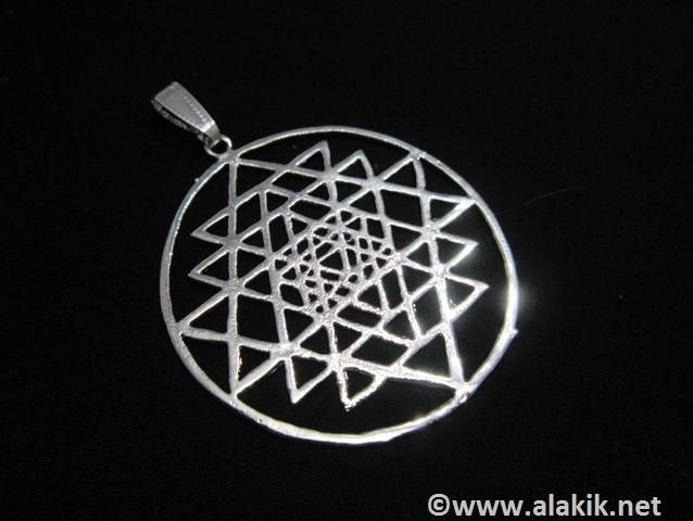 Picture of Silver big Shree yantra Pendant