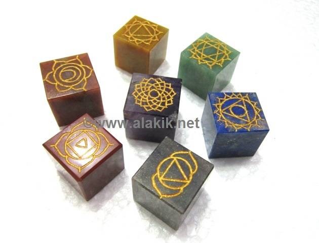 Picture of Engrave Chakra Cube Set