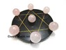 Picture of Pentagram Grid Disc with Rose Quartz Balls, Picture 1
