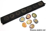 Picture of Simple Chakra Set with Velvet Purse