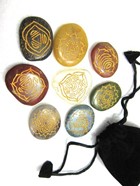Picture of Ananta 8 chakra Stone Set with pouch