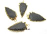 Picture of Black Matt Arrowheads with Gold Bezel, Picture 1