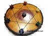 Picture of Engrave Pentagram Wooden Disc with Chakra Merkaba Set, Picture 1
