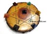 Picture of Engrave Sanskrit Wooden Disc with chakra Pyramid set, Picture 1