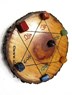 Picture of Engrave Sanskrit Wooden Disc with Chakra Tumble Set, Picture 1