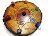 Picture of Engrave Chakra Wooden Disc with Chakra Tumble set, Picture 1