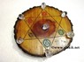 Picture of Engrave Chakra Wooden Disc with Crystal Skulls, Picture 1