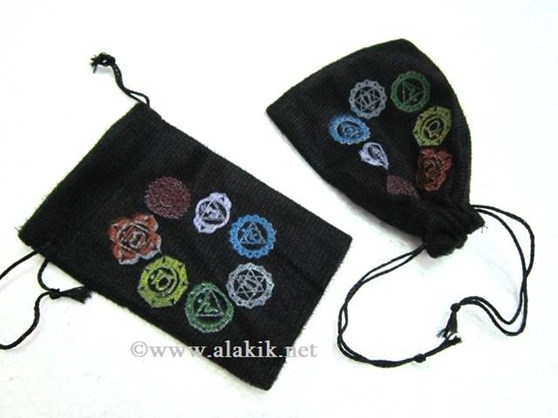 Picture of Colorful Chakra Symbol pouches