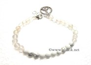 Picture of Howalite Crystal Anklet with YinYang