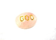 Picture of Rose Quartz GOD Pocket Stone