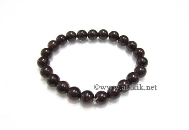 Picture of Garnet Beaded Elastic bracelet