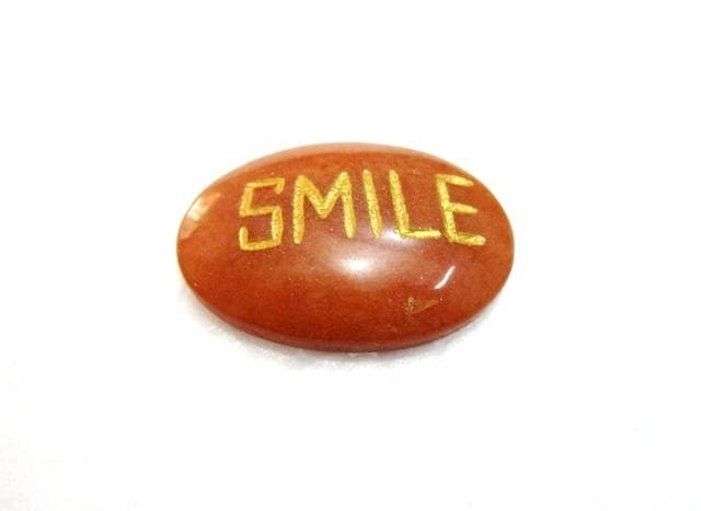 Picture of Peach Aventurine SMILE Pocket Stone