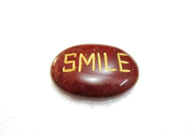 Picture of Red Jasper SMILE Pocket Stone