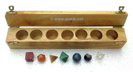 Picture of Seven chakra geometry set with box