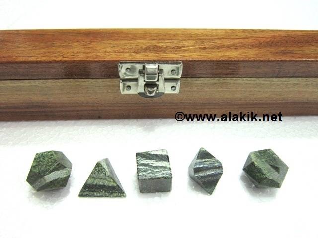 Picture of Chrysotile 5pcs Geometry set with wooden box