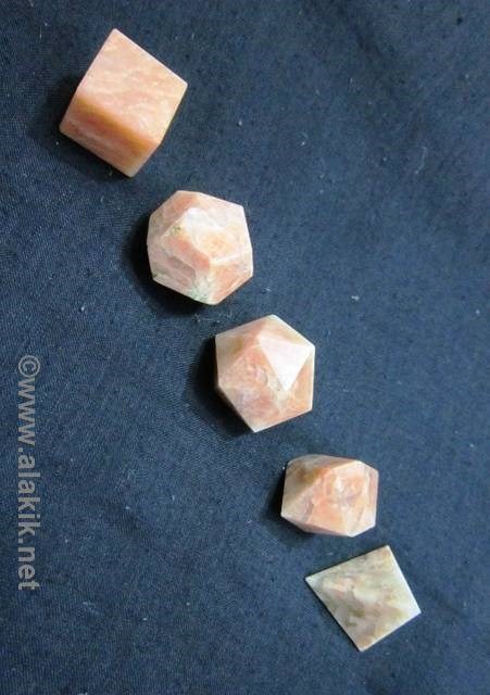 Picture of Orange Moonstone 5pcs Geometry set