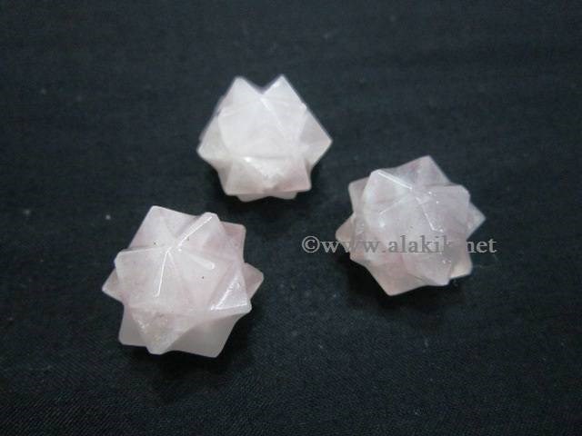 Picture of Rose Quartz 20point merkaba star