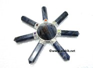 Picture of Sodalite 7 point Generator with Chakra Cabs
