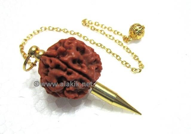 Picture of Rudraksha Golden  Pointed Khile pendulum