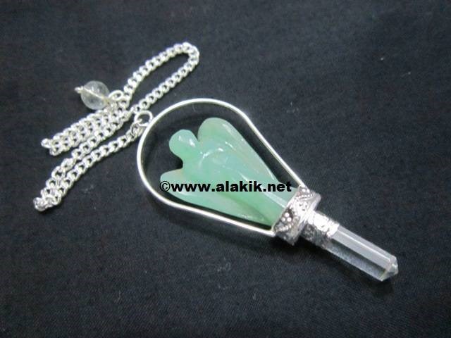 Picture of Green Aventurine Basket Angel Pendulum