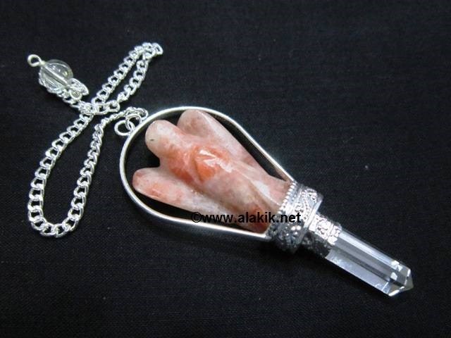 Picture of Sunstone Basket Angel Pendulum