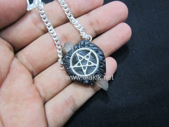 Picture of Tibetan Pentacle Neclace with Crystal point