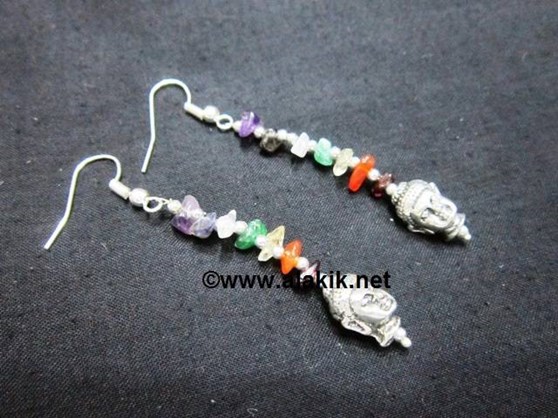 Picture of Chakra Chips Buddha Earrings