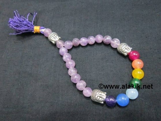 Picture of Amethyst Chakra 3Buddha Power Braclet