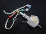 Picture of Crystal Quartz Hexagon OM pendulum with Buddha Head chakra chain, Picture 1