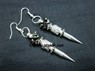 Picture of Black Tourmaline Buddha bullet Point Earring, Picture 1