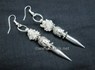 Picture of Crystal Quartz Buddha bullet Point Earring, Picture 1