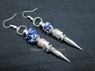 Picture of Lapis Buddha bullet Point Earring, Picture 1