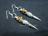 Picture of Tiger Eye Buddha bullet Point Earring, Picture 1