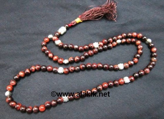 Picture of Red Tiger Eye Baby Buddha Jap Mala