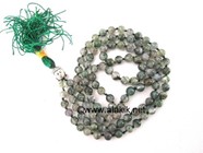 Picture of Moss Agate Netted Buddha Jap Mala