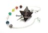 Picture of Fancy Jasper Merkaba Metal Mounted Pendulum with Chakra Chain, Picture 1