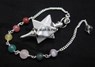 Picture of Howalite Merkaba Metal Mounted Pendulum with Chakra Chain, Picture 1