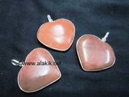 Picture of Peach Aventurine Heart Shape Ring Pendant