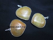 Picture of Yellow Jade Heart Shape Ring Pendant