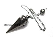 Picture of Cone with Hat Black Metal Wiccan Pendulum