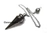 Picture of Cone with Hat Black Metal Wiccan Pendulum, Picture 1