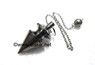 Picture of Cone with Plate Black Metal Wiccan Pendulum, Picture 1