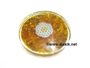 Picture of Yellow Chips Orgone Coaster