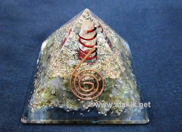 Picture of Labradorite Orgone Pyramid with Copper Coil