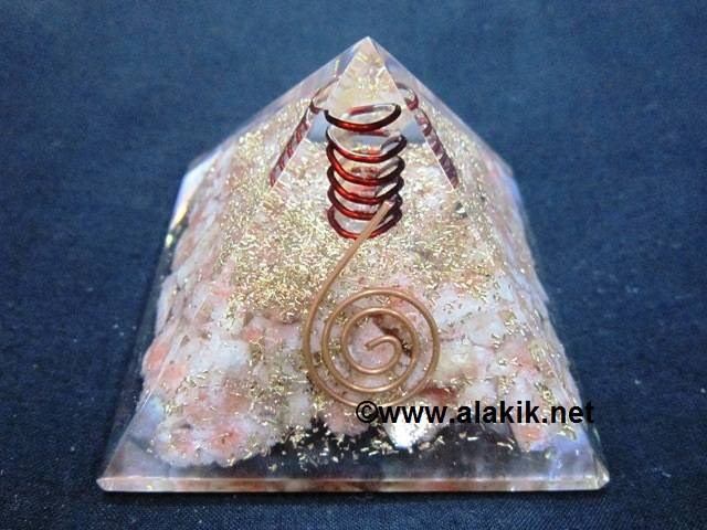 Picture of Sunstone Orgone Pyramid with Copper Coil