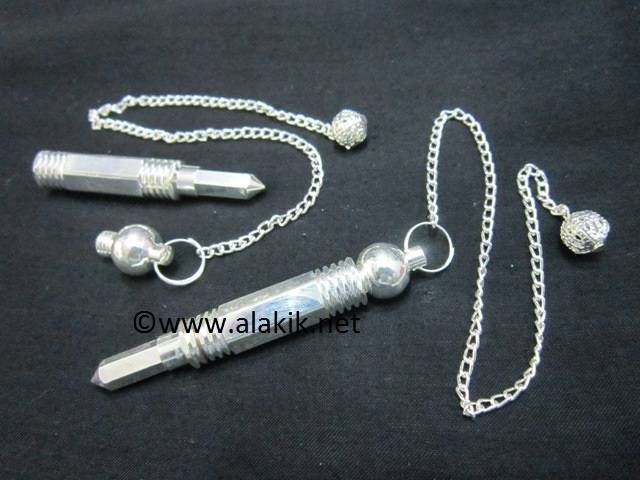 Picture of Silver Metal Wand pendulum