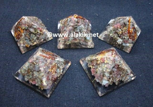 Picture of Ruby kyanite Baby Orgone Pyramid